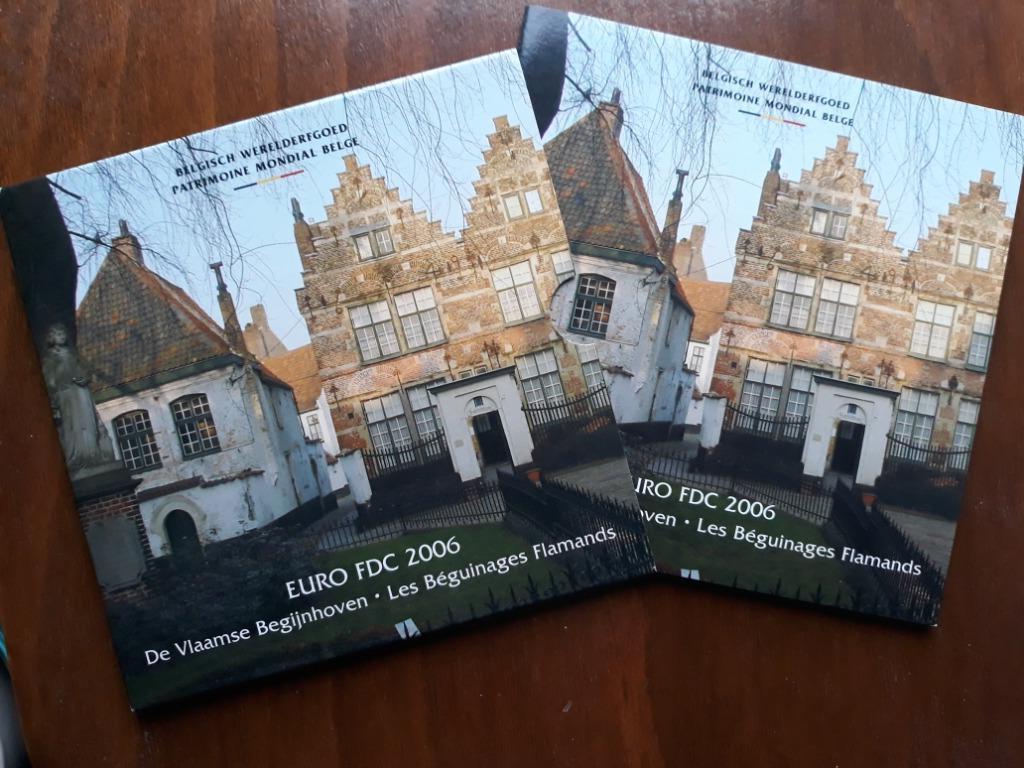 België euroset FDC 2006 Begijnhoven, Postzegels en Munten, Ophalen of Verzenden, België, Setje