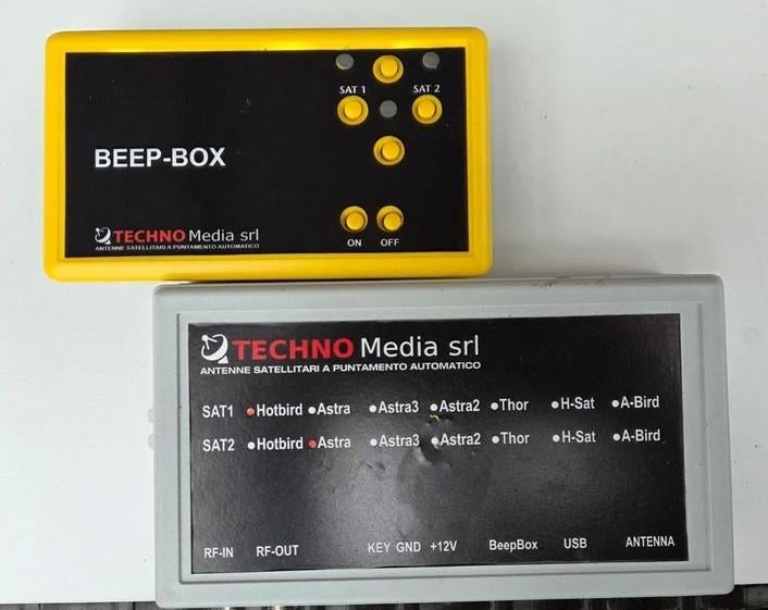 Techno‑Media srl – Beep‑Box + SAT‑Controller, Ophalen of Verzenden, Gebruikt