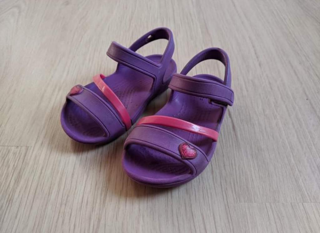 Sandalen maat 23-24, Ophalen, Gebruikt, Crocs, Meisje