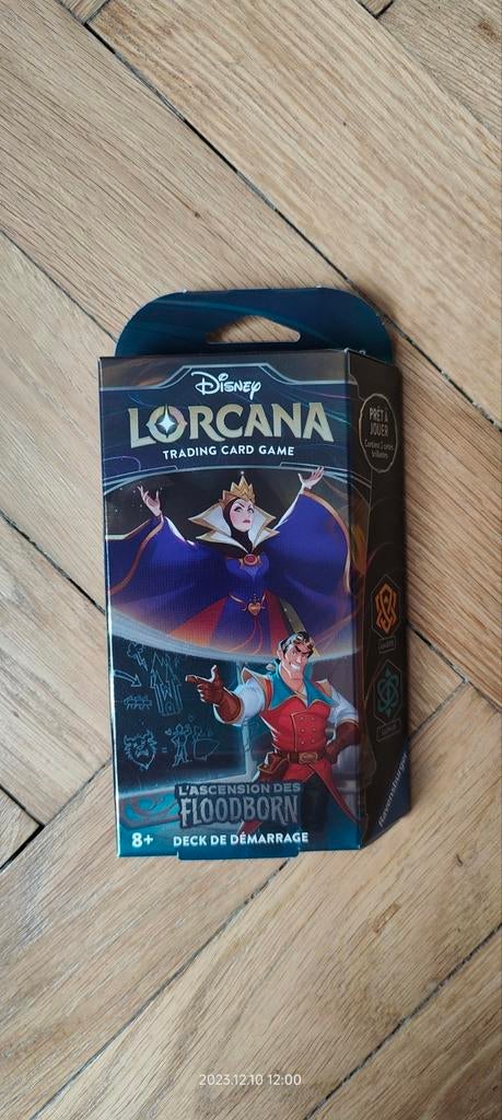 Disney Lorcana : Deck de Démarrage Ambre et Saphir Chap 2, Hobby en Vrije tijd, Ophalen of Verzenden, Nieuw, Starterdeck, Foil
