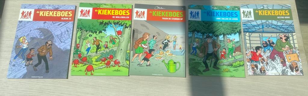 5 strips Kiekeboes, Meerdere stripboeken, Ophalen, Zo goed als nieuw