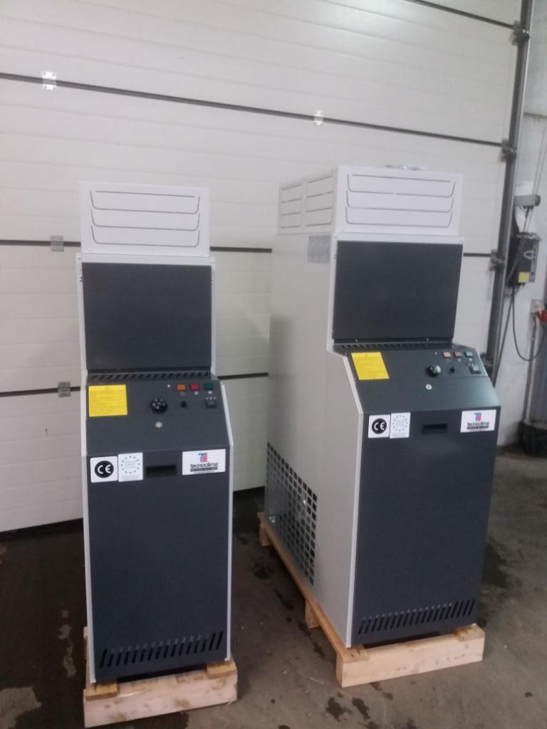 warmeluchtgeneratoren Technoclima BA Plus met mazouttank, Ophalen, Nieuw, Kachel, Hoog rendement (Hr)