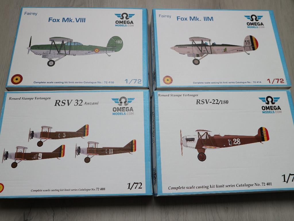 Omega models, Belgian airforce, Enlèvement ou Envoi, Neuf, 1:72 à 1:144, Avion