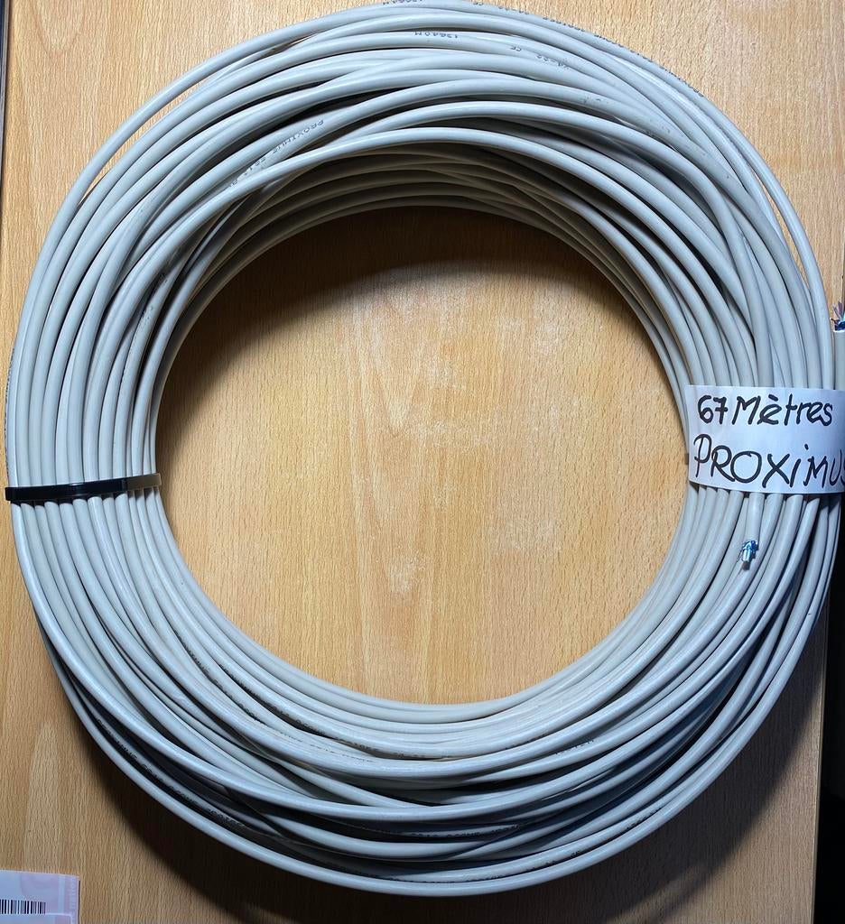 Câble Coaxial Proximus NEUF 67,5 mètres, prix : 5€, Enlèvement ou Envoi, Neuf, 10 mètres ou plus, Câble coaxial