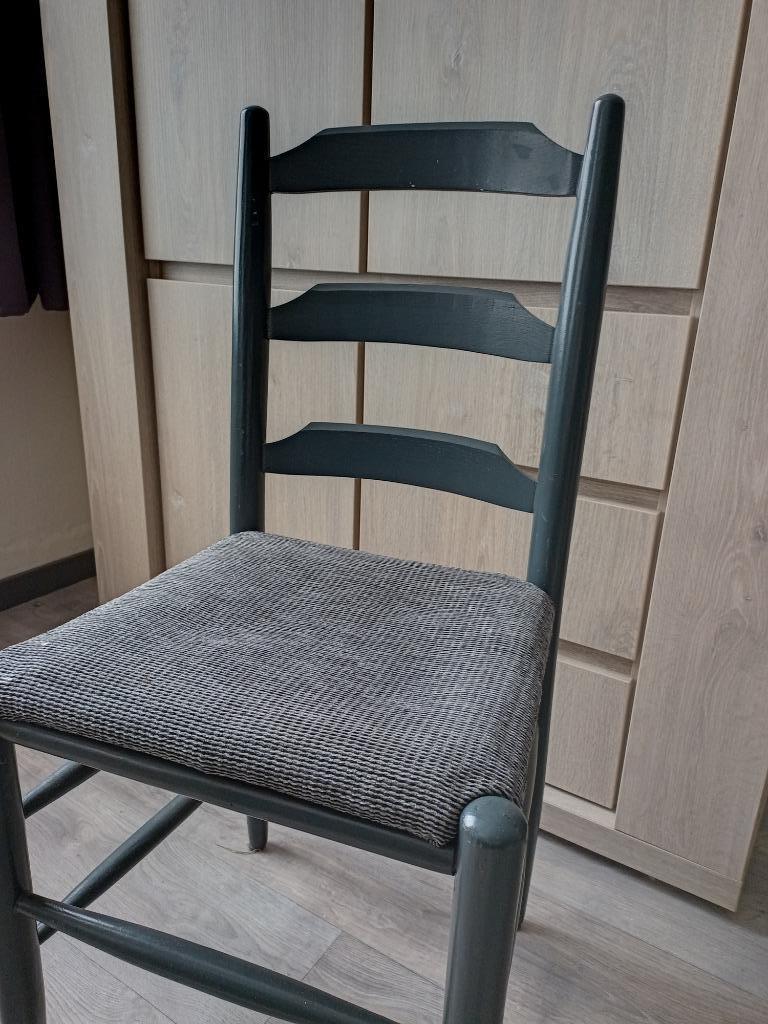 stoelen, Maison & Meubles, Chaises, Gris, Bois, Enlèvement, Utilisé