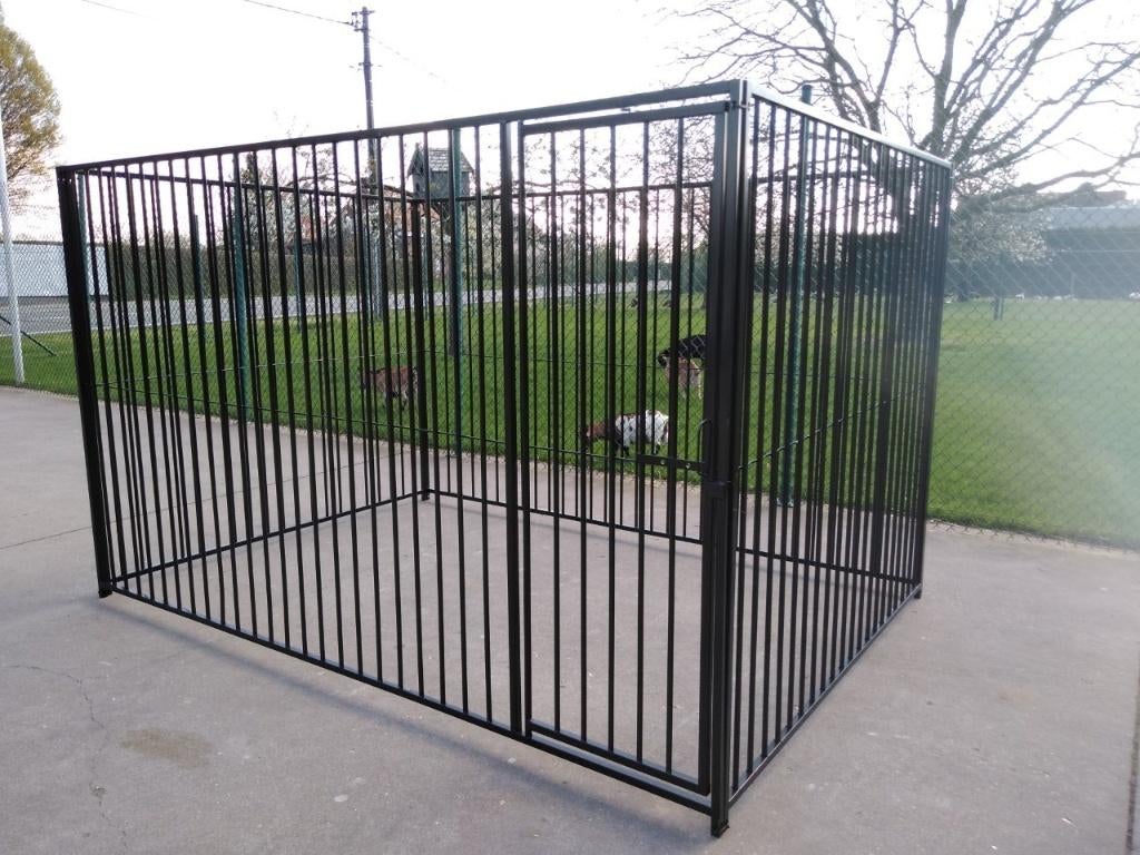 hondenren hondenrennen hondenkennel ZWART, Hondenkennel, 110 cm of meer, 100 cm of meer, Nieuw