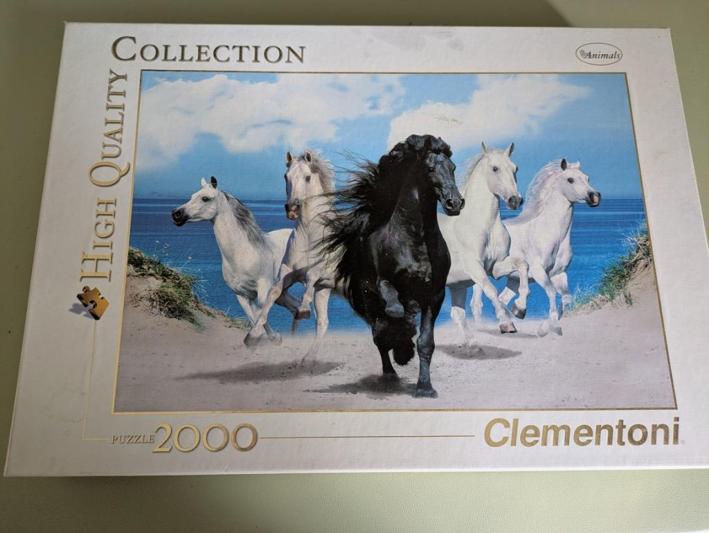 Puzzel 'paarden' 2000 stukken, Ophalen of Verzenden, Meer dan 1500 stukjes, Zo goed als nieuw, Legpuzzel