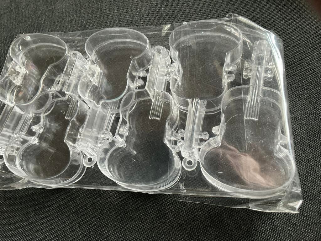 Gitaar /  cello transparante geschenkdoosjes 48 stuks NIEUW, Diversen, Ophalen of Verzenden