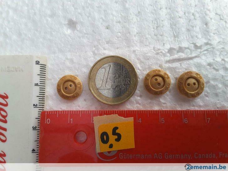 lot de 3 boutons bois 12 mm - 2 trous, Enlèvement ou Envoi, Neuf