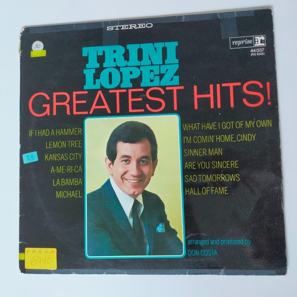 Vinyl LP Trini Lopez Greatest Hits Pop Rock 'n Roll folk, Ophalen of Verzenden, 12 inch
