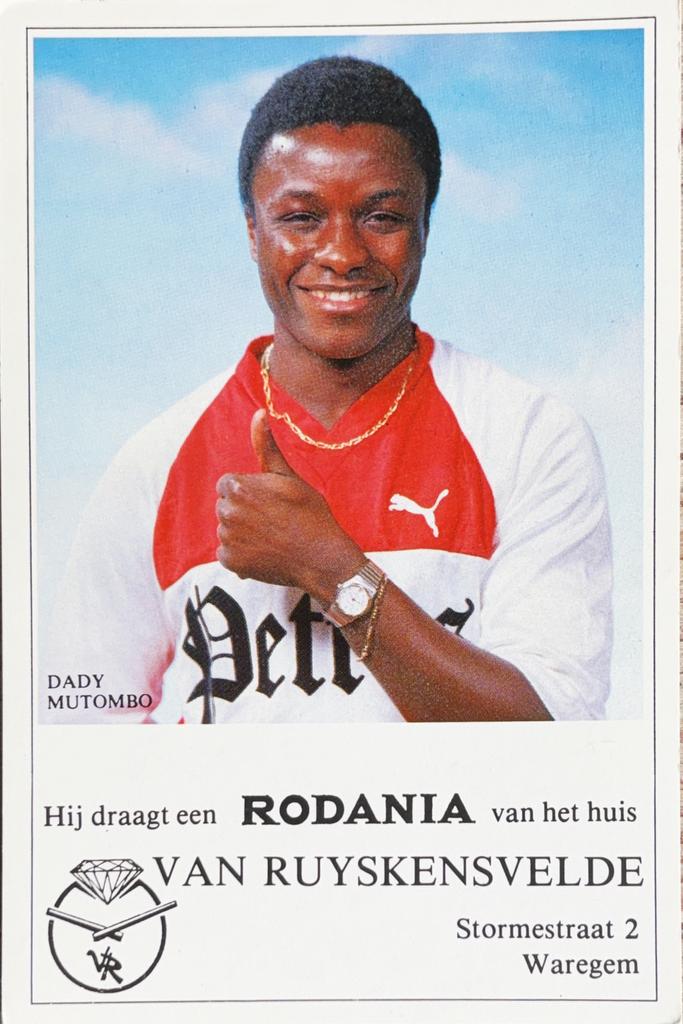 Spelerskaart Dady Mutombo - KSV Waregem, Verzamelen, Verzenden, Zo goed als nieuw, Spelerskaart