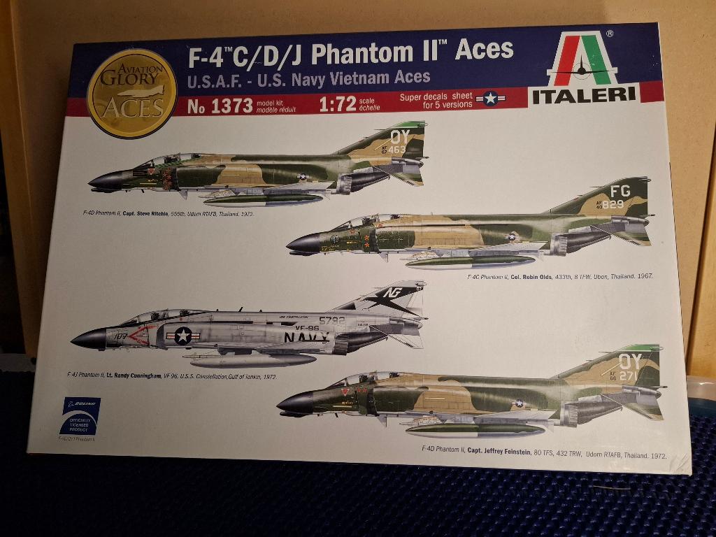 Maquette ITALERI A F-4 C/D/J Phantom II Aces N1373 1/72, Hobby & Loisirs créatifs, Modélisme | Avions & Hélicoptères, Enlèvement ou Envoi