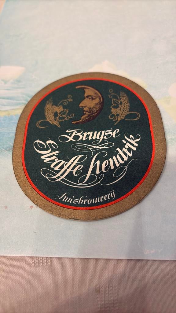 Oude bierviltje straffe Hendrik, Collections, Marques de bière, Enlèvement ou Envoi, Comme neuf