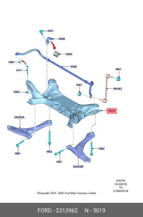 Berceau Moteur Pour Ford Transit Tourneo Custom Neuf, Enlèvement ou Envoi, Neuf, Avant, Ford
