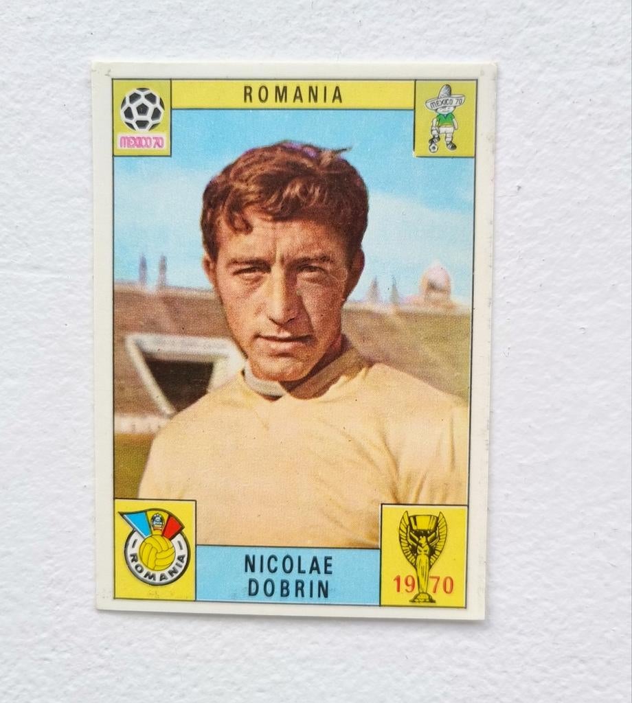 Panini Mexico 70: Romania, Nicola Dobrin.
Nooit gekleefd, Ophalen of Verzenden, Zo goed als nieuw