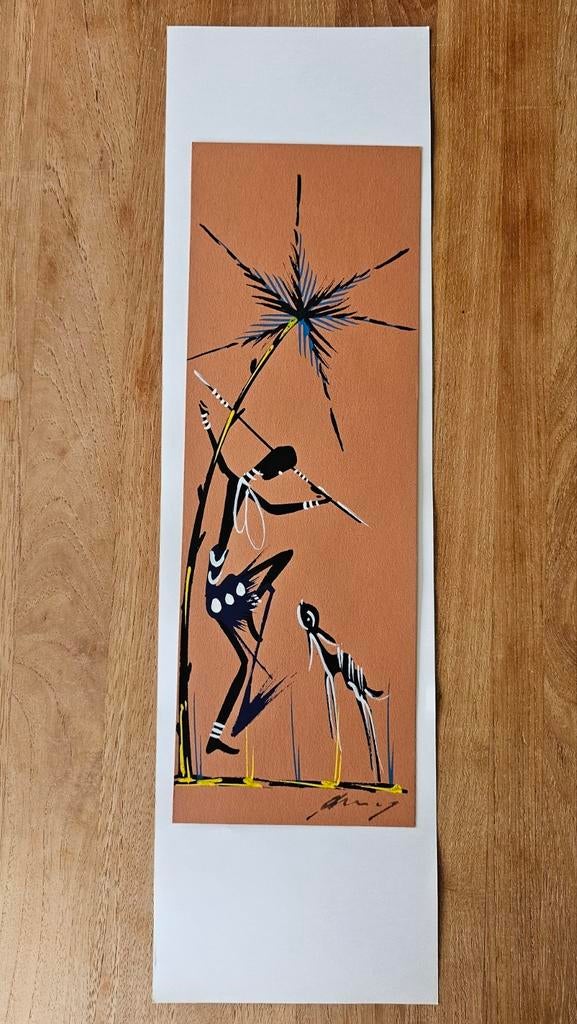 Schilderij congo jaren 70, Ophalen of Verzenden