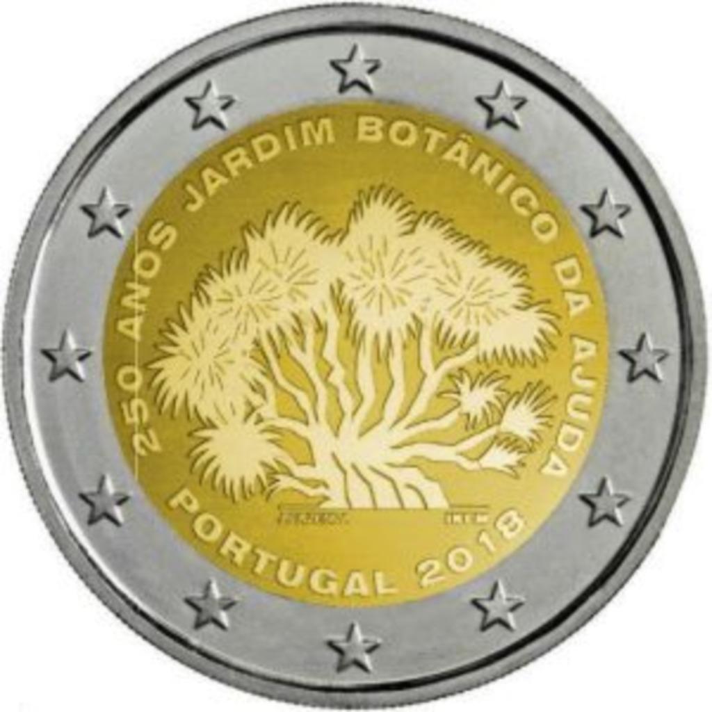 2018 Portugal Bot. Tuinen, Ophalen of Verzenden, Portugal, 2 euro, Losse munt