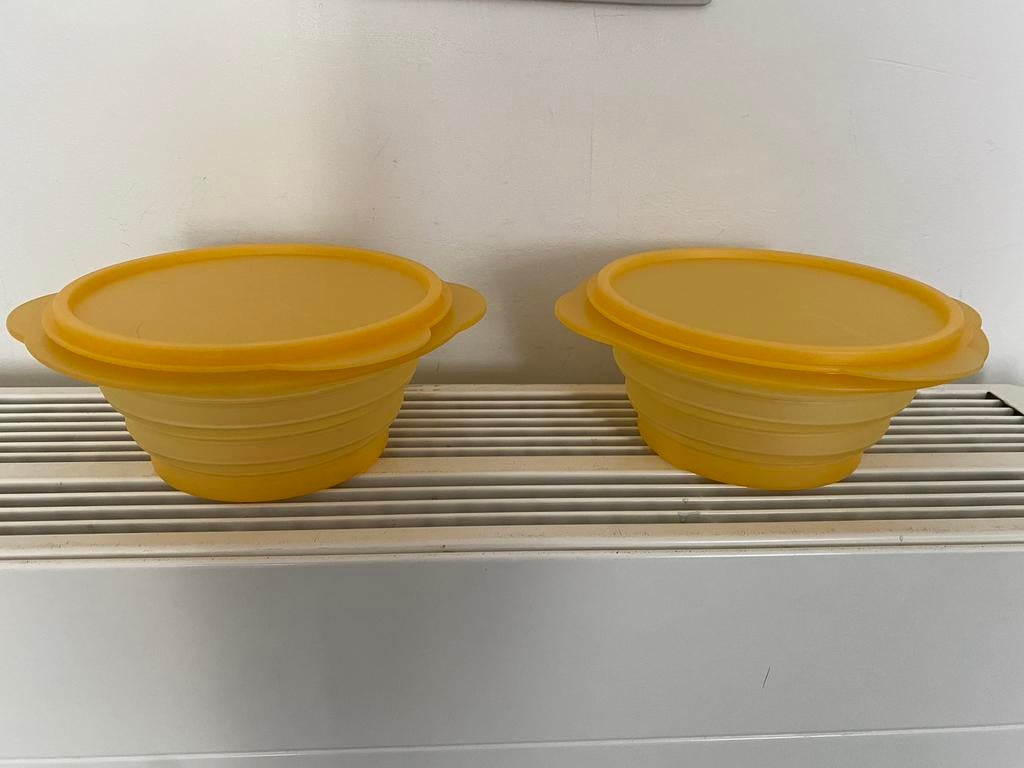 2 Tupperware Mini-Max 700 ml, Enlèvement ou Envoi, Comme neuf, Orange, Récipient ou Bol