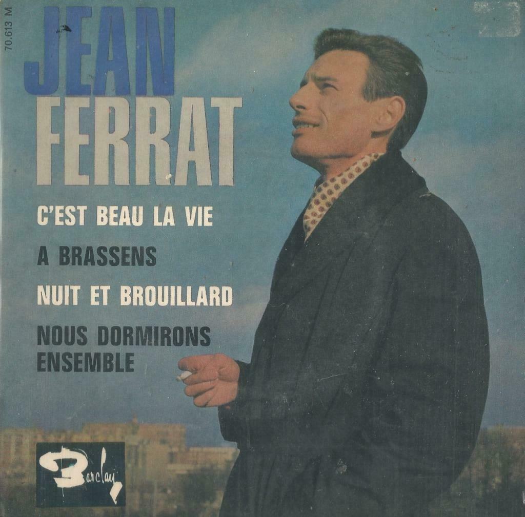 Jean Ferrat – C’est beau la vie / A brassens + 2 – EP, Ophalen of Verzenden, Gebruikt, Pop