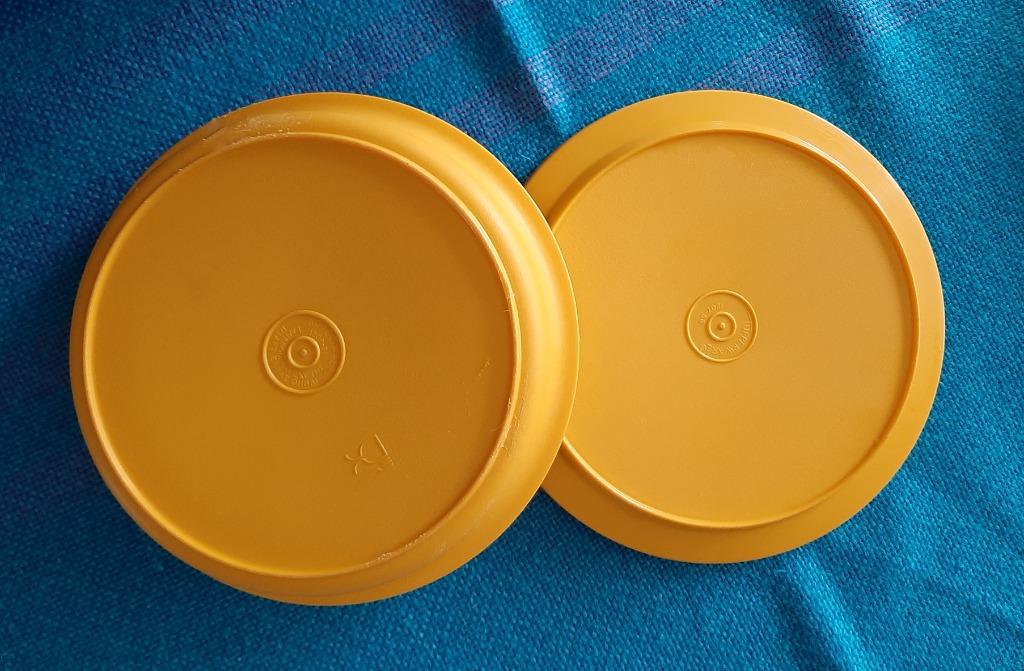 Te koop: Handig rond orange "Tupperware" doosje met deksel, Ophalen, Gebruikt, Oranje, Overige typen