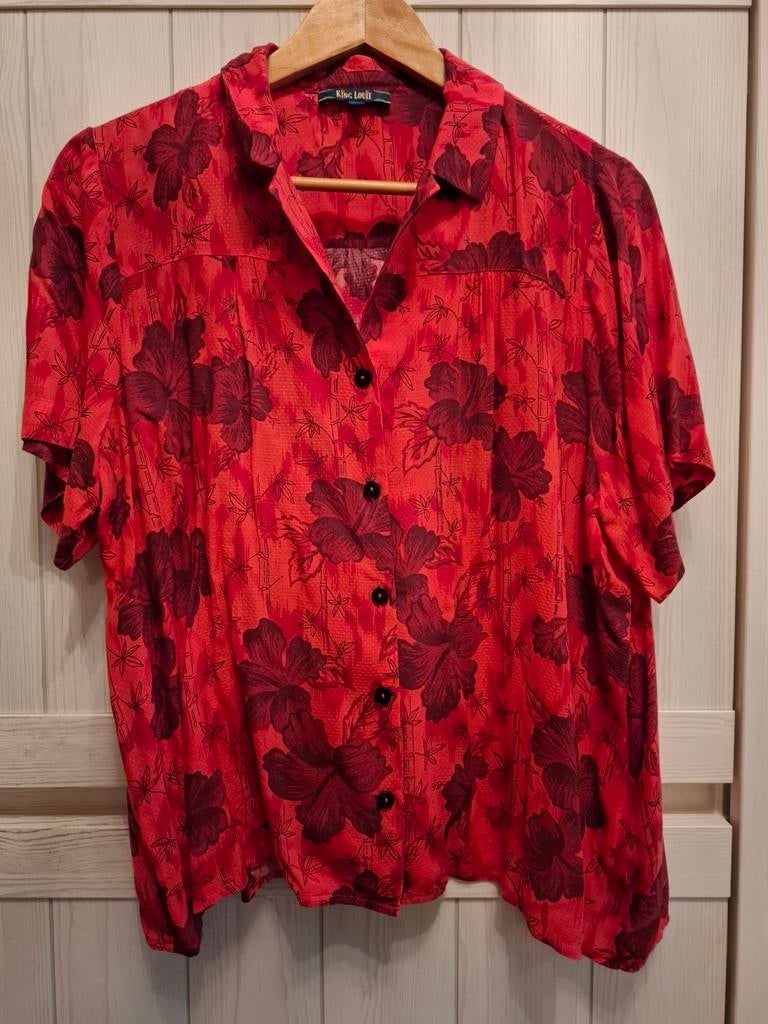 Blouse hemd King Louie (maat 42), Enlèvement ou Envoi, King Louie, Porté, Taille 42/44 (L)