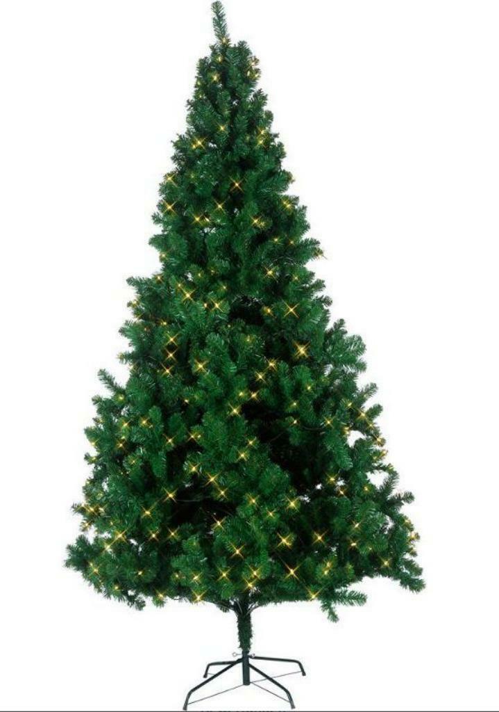 Nieuwe Groene Kerstboom 210 cm. Vast Verbouwde Verlichting!!, Ophalen of Verzenden, Nieuw