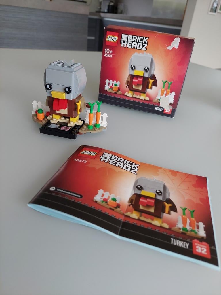LEGO BrickHeadz 40273 Thanksgiving-kalkoen, Ophalen of Verzenden, Zo goed als nieuw, Complete set, Lego