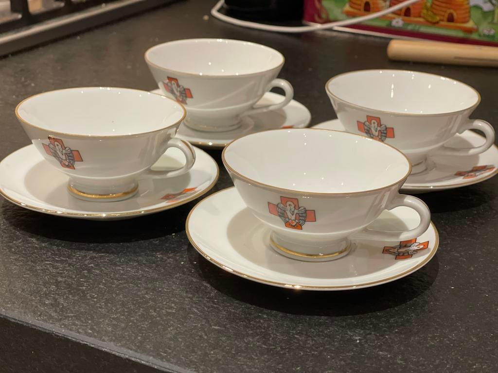 Koffietassen Dupont-Fourdrigniers Antwerpen, Ophalen of Verzenden