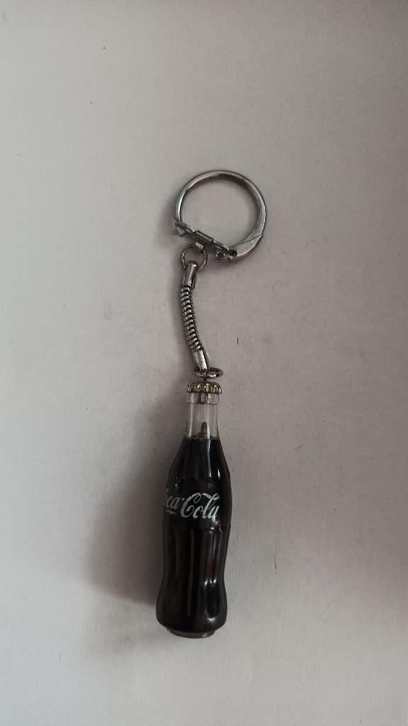 coca cola coke fles sleutelhanger in plexi 1980 nieuw, Verzamelen, Ophalen of Verzenden