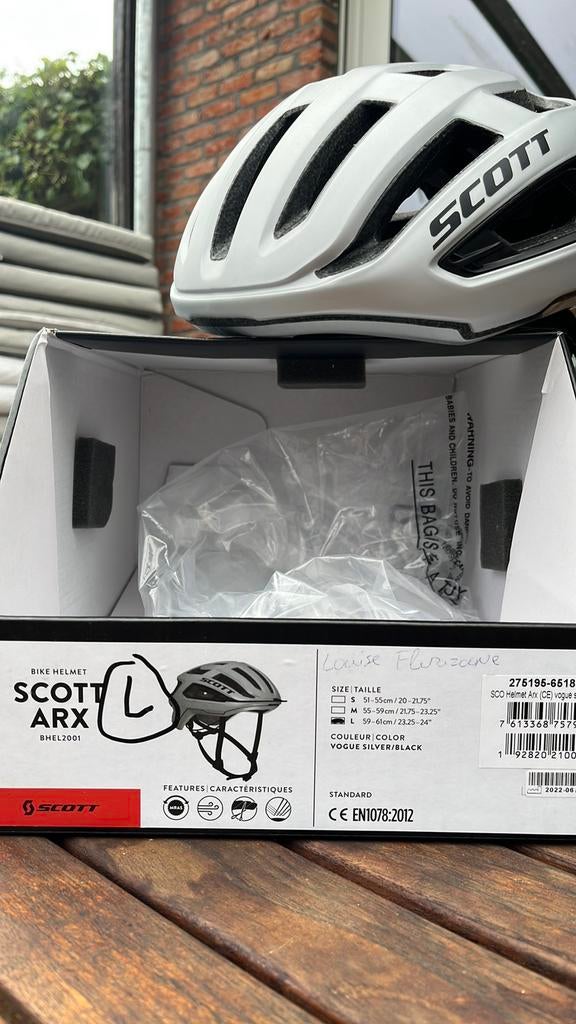 Fietshelm Scott - L, Fietsen en Brommers, Ophalen, Nieuw, L