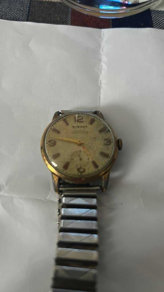 Titan Prima 15 juwelen, Handtassen en Accessoires, Horloges | Antiek, Polshorloge, Overige merken, Overige materialen, 1930 tot 1960