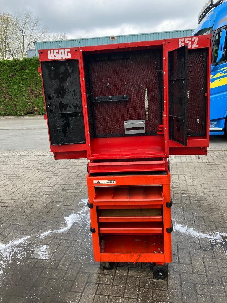 Te koop: gereedschapswagen Facom met USAG652 opbouw, Ophalen, Gebruikt