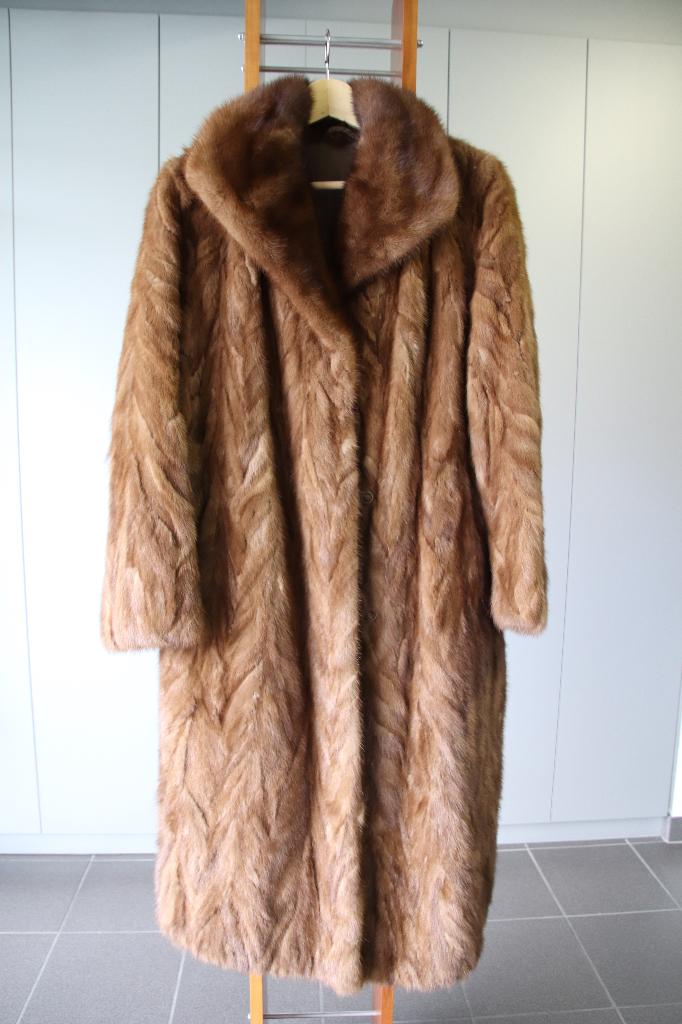 Bontmantel in perfecte staat, Kleding | Dames, Ophalen, Gedragen, Maat 42/44 (L), Bruin