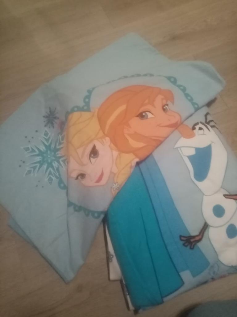 Dekbedovertrek frozen winterflanel, Ophalen, Zo goed als nieuw, Meisje, Dekbedovertrek