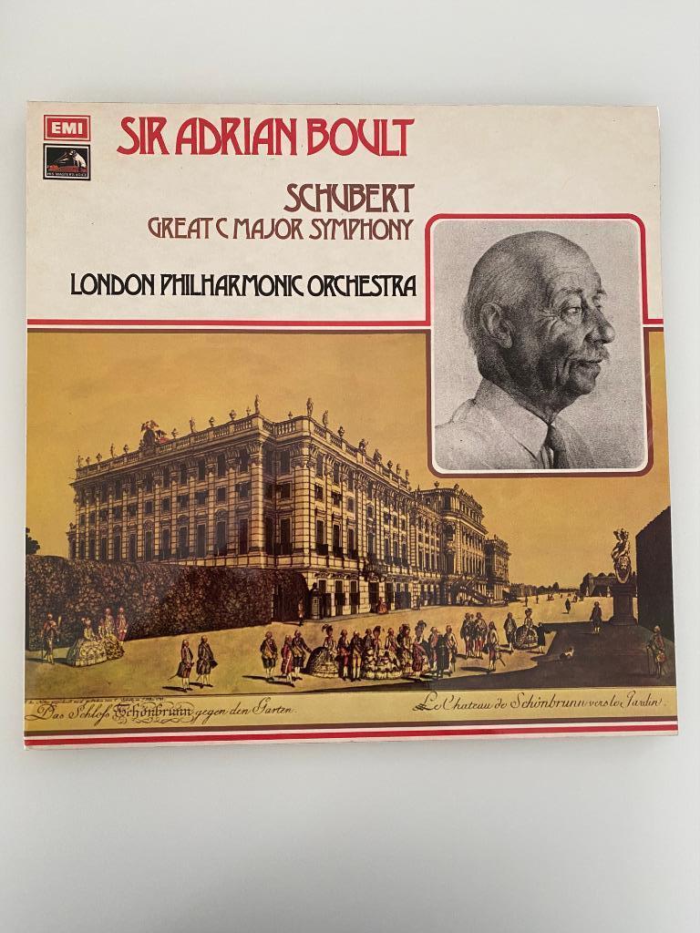 Schubert London Phil Orch Boult Great C Major Symphony 1972, Ophalen of Verzenden, Zo goed als nieuw, Romantiek, 12 inch