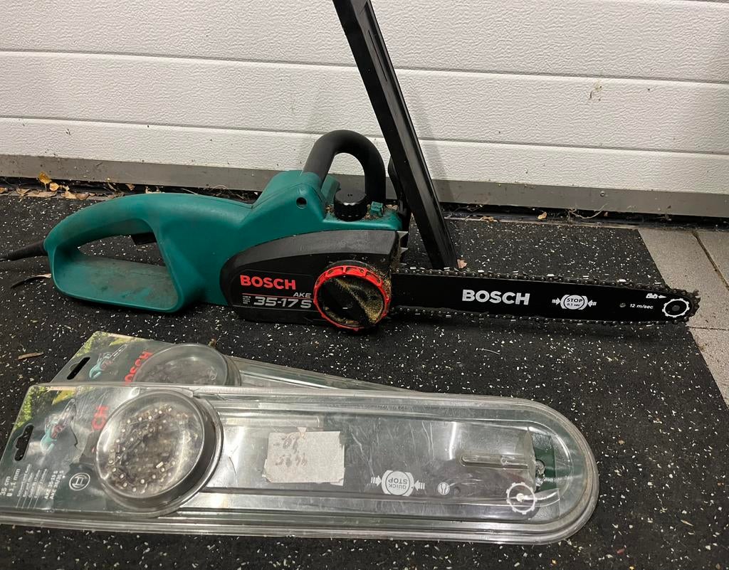 Bosch kettingzaag 35-17s, Ophalen, Gebruikt