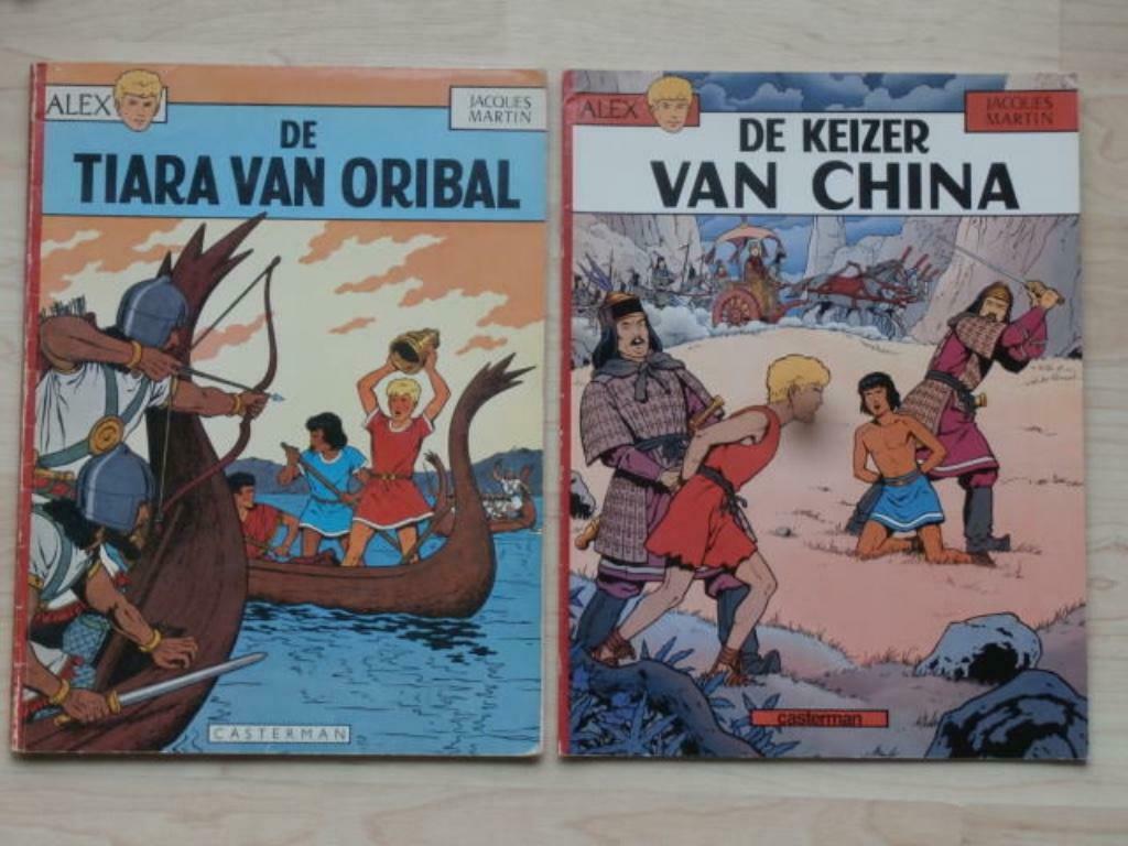 DE keizer van China / De Tiara van Oribal, Gelezen, Ophalen of Verzenden, Jacques Martin, Meerdere stripboeken