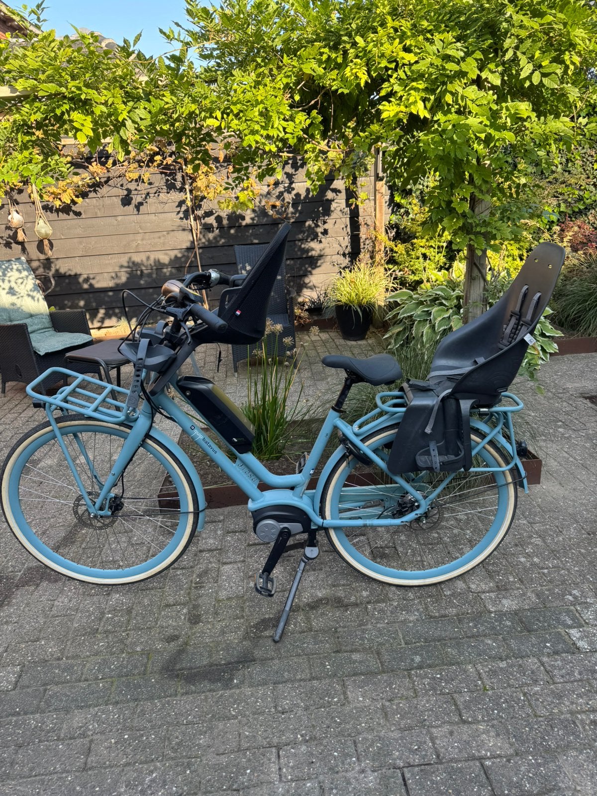 Prachtige Batavus E Quip met eventueel kinderzitjes, 47 à 51 cm, Batavus, 50 km par batterie ou plus, Comme neuf