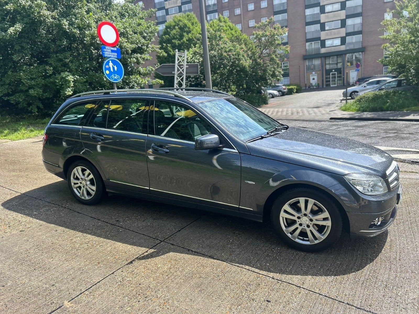 Mercedes C200 Euro5 automaat bien entretenu, Autos, Mercedes-Benz, Air conditionné, Euro 5, Achat, 5 portes