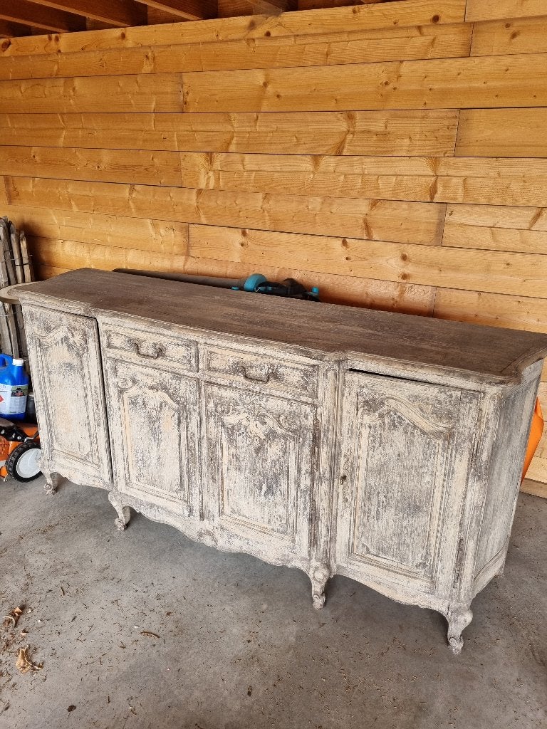 Antiek dressoir, Huis en Inrichting, Kasten | Dressoirs, Ophalen, Gebruikt, Met deur(en), Frans landelijk, Louis XV stijl