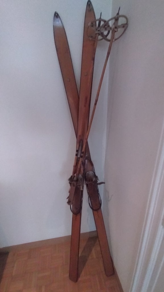 vintage ski set, Ophalen