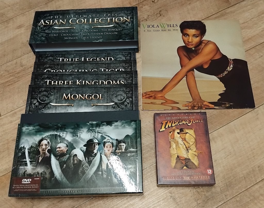 DVD FILM BOXEN + LANGSPEELPLAAT, Ophalen, Zo goed als nieuw