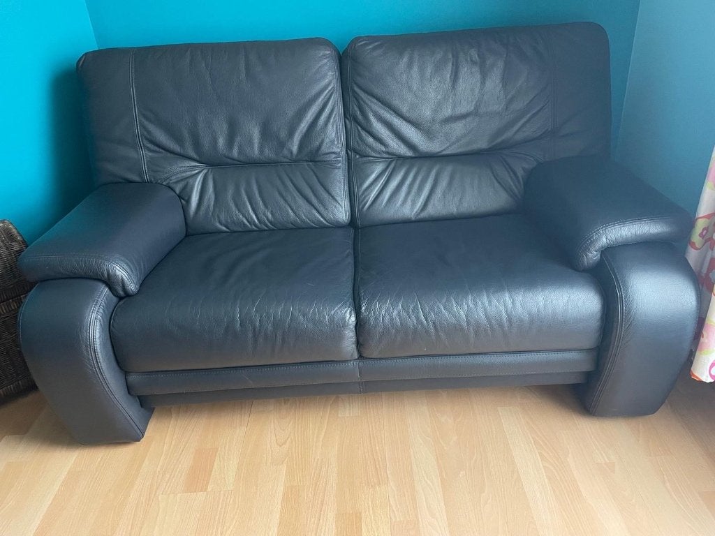 GRATIS Leren 2-zit, Ophalen, 150 tot 200 cm, Tweepersoons, Leer
