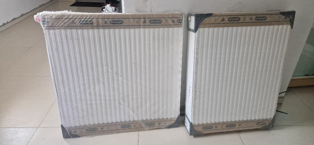 2 plaatradiatoren, Doe-het-zelf en Bouw, Ophalen, Radiator, Nieuw, 60 tot 150 cm