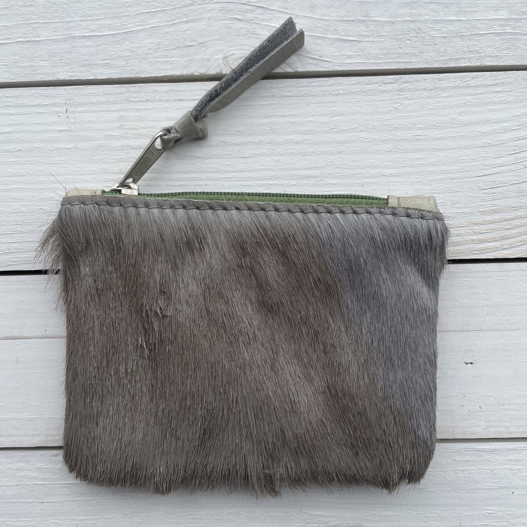 Tas Issy springbok grijs 12x9cm #I-3 | Lederstore, Bijoux, Sacs & Beauté, Enlèvement ou Envoi, Neuf, Gris, Sac de soirée