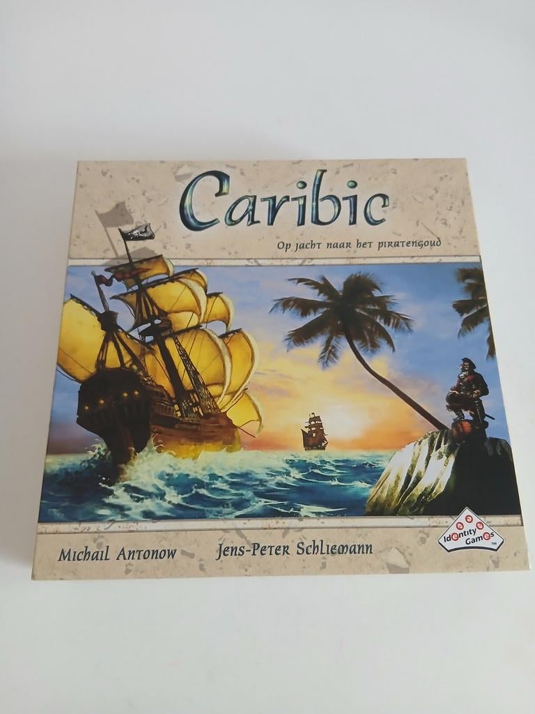 Jeu de plateau : Caribie Hunting for Pirate Gold, Trois ou quatre joueurs, Enlèvement, Comme neuf, Jeu de voyage