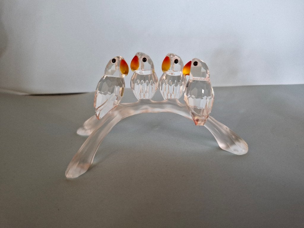 Swarovski dwergpapegaaien, Enlèvement ou Envoi, Comme neuf, Figurine