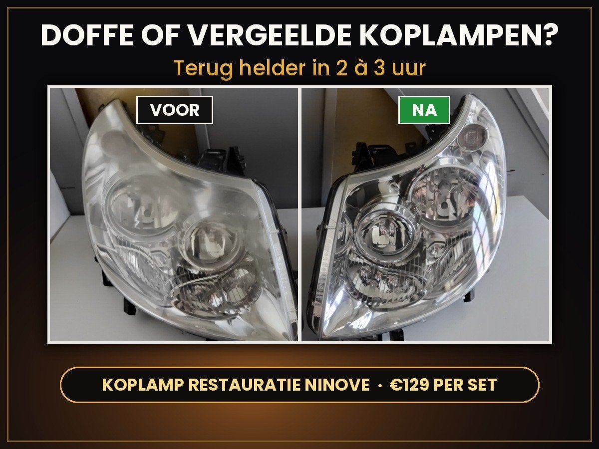 Koplampen herstellen – doffe of vergeelde koplampen, Garantie