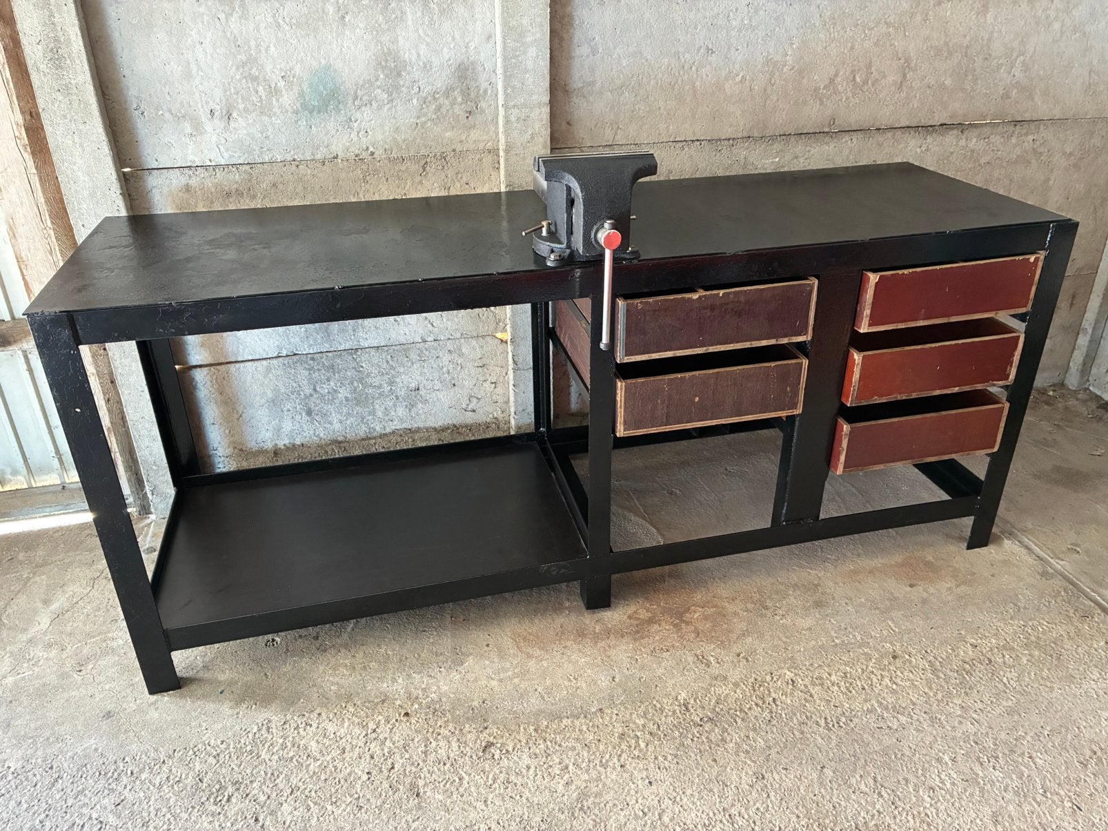 Metalen werkbank, Doe-het-zelf en Bouw, Werkbanken, Ophalen, Bankschroef