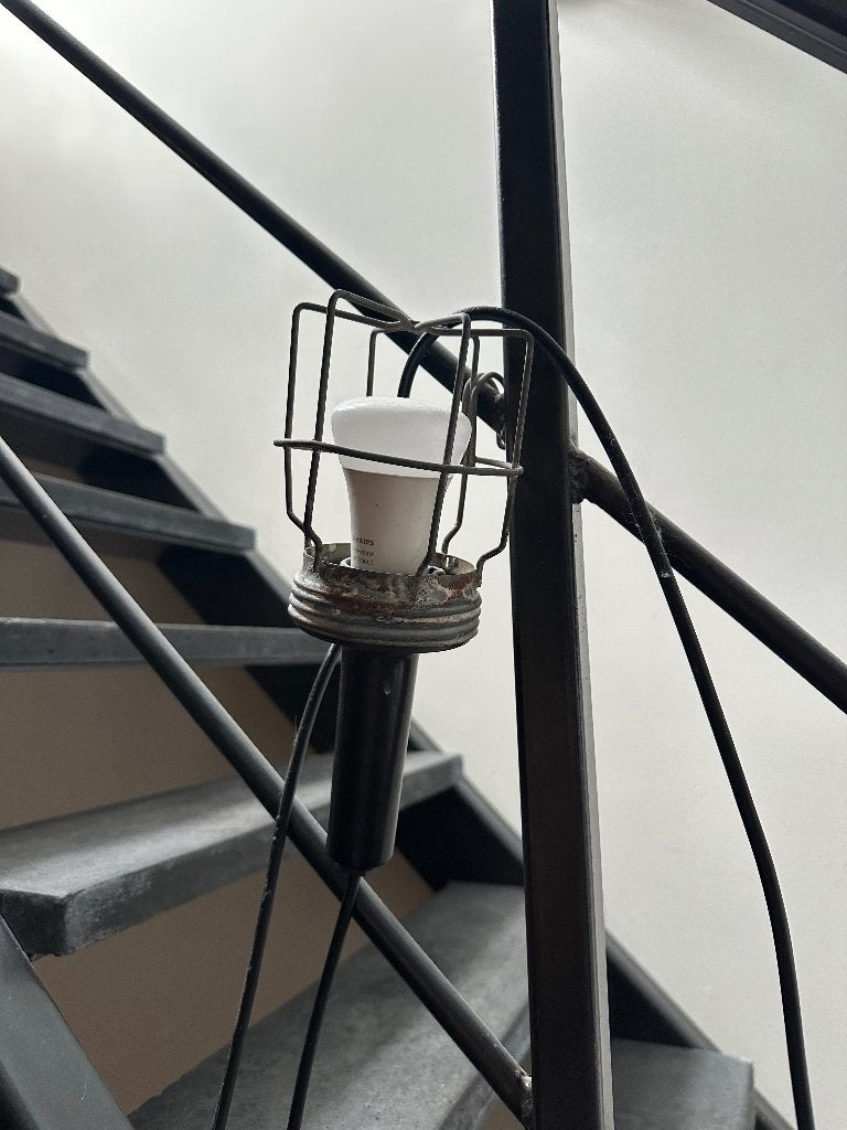 Industriële wandlamp 3 | vintage fabriekslamp | E27, Ophalen, Zwart, E27 (groot), Zo goed als nieuw